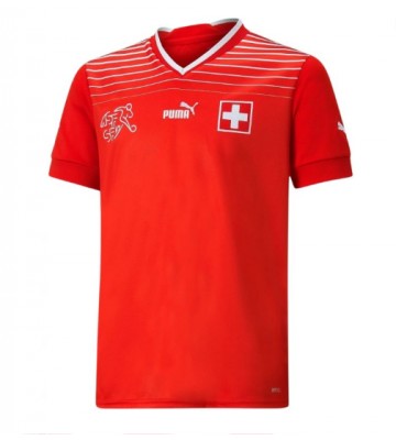 Schweiz Hemmatröja VM 2022 Kortärmad